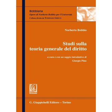 Studi sulla teoria generale del diritto (Bobbio, Pino - Giappichelli)