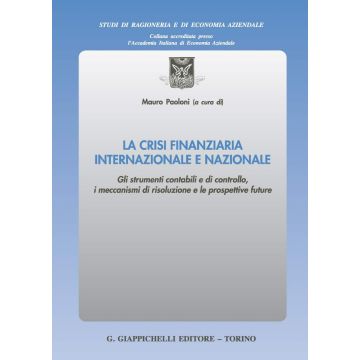 La crisi finanziaria internazionale e nazionale. Gli strumenti contabili e di controllo, i meccanismi di risoluzione e le prospettive future