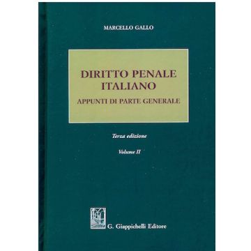 Diritto penale italiano. Appunti di parte generale. Vol. 2