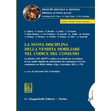 La nuova disciplina della vendita mobiliare nel codice del consumo