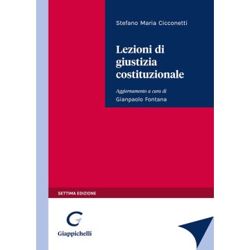 Cicconetti Lezioni di giustizia costituzionale giappichelli gianpaolo fontana