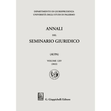 Annali del seminario giuridico dell'università di Palermo. Vol. 65