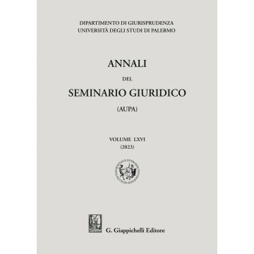 Annali del seminario giuridico dell'università di Palermo. Vol. 65
