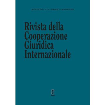 Rivista della Cooperazione Giuridica Internazionale (2023). Vol. 74