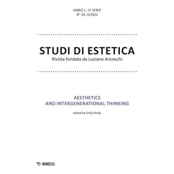 Studi di estetica (2022). Vol. 3: Aesthetics and integenerational thinking