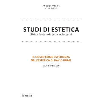 Studi di estetica (2023). Vol. 1: Il gusto come esperienza nell'estetica di David Hume