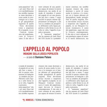 L'appello al popolo. Indagini sulla logica populista