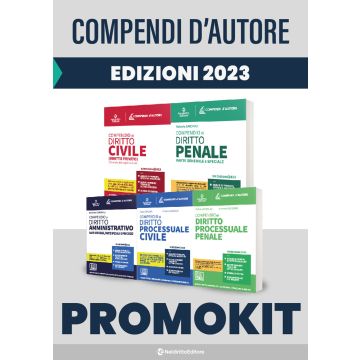 Kit 5 Compendi d'autore: Civile+Penale+Procedura Civile+Procedura Penale+Amministrativo 2023, Con espansione online