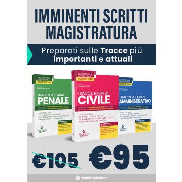 Kit tracce e temi di diritto penale civile amministrativo concorso magistratura 2024 neldiritto