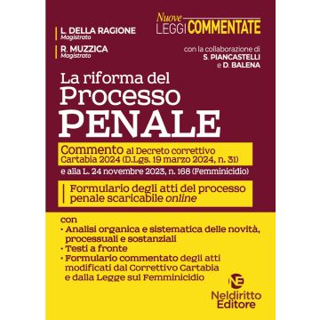 La riforma del processo penale. Commento a Decreto correttivo Cartabia 2024. Con formulario degli atti del processo penale scaricabili on line - Neldiritto