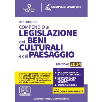 Compendio di Legislazione dei beni culturali e del paesaggio 2024 - Neldiritto
