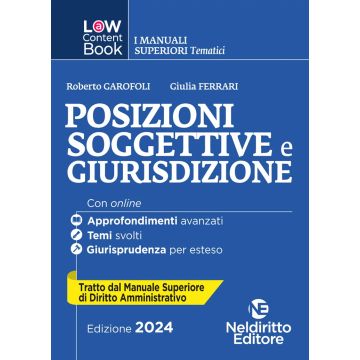 Posizioni soggettive e giurisdizione. Per concorso in Magistratura. Vol. 6 L(a)w content book. I manuali superiori tematici Neldiritto