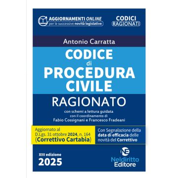Codice ragionato di procedura civile 2025 aggiornato al Decreto Correttivo Cartabia (Codici Ragionati - Neldiritto)