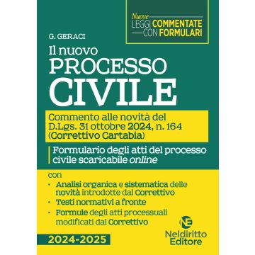 Nuovo processo Civile. Commento alle novità del Decreto Correttivo Cartabia D.Lgs. 31 ottobre 2024, n. 164