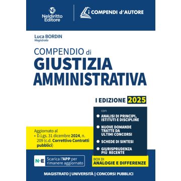 Compendio di giustizia amministrativa 2025 - Neldiritto