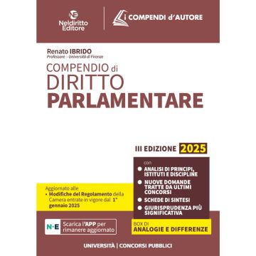 Compendio diritto parlamentare 2025