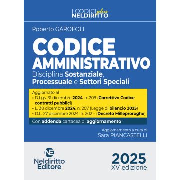 Codice Amministrativo Normativo plus 2025 (Codici Plus - Neldiritto)