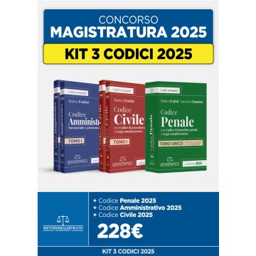 Kit 3 codici 2025: Civile-Penale-Amministrativo - Marco Fratini - Neldiritto 