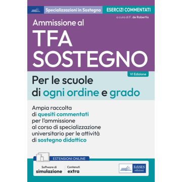 Test ammissione TFA sostegno scuole ogni ordine e grado - 2025 Edises