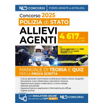 Concorso allievi agenti polizia di Stato. Manuale con teoria e quiz 2025. Con simulatore online