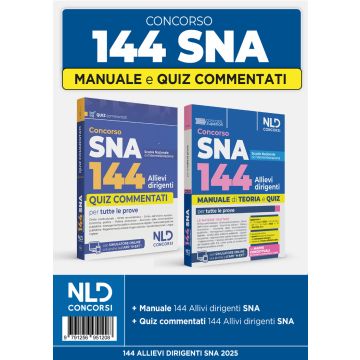 Concorso 144 posti allievi Sna. Manuale + quiz commentati per la preparazione al concorso 2025. Nuova ediz. Con espansione online