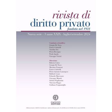 Rivista di diritto privato (2024). Vol. 3: Luglio/settembre