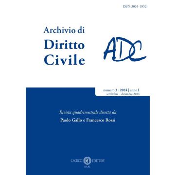 Archivio di diritto civile (2024). Vol. 3: Settembre-dicembre
