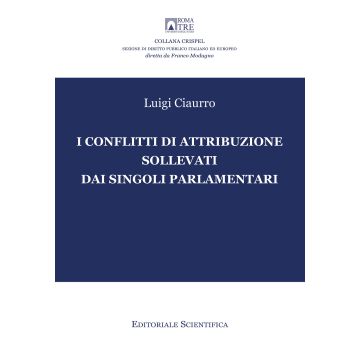 I conflitti di attribuzione sollevati dai singoli parlamentari