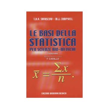 Le basi della statistica per scienze biomediche 10/ed.