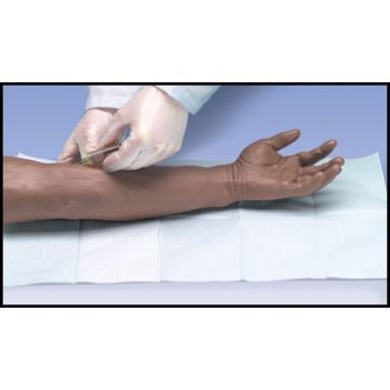 ESAME MEDICO E AUTOESAME : Iniezione e Punzione - Braccio per iniezioni e puntura delle vene, per corsi avanzati colore nero