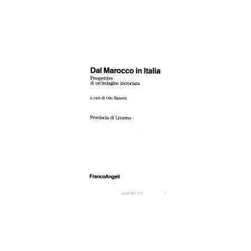Dal Marocco In Italia - Barsotti - Franco Angeli - 9788820488635