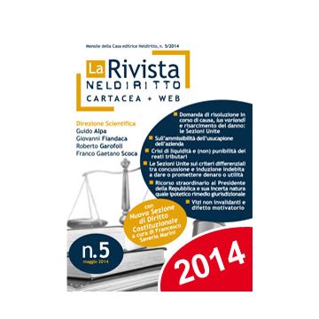 La Rivista Di Neldiritto - Numero 5/2014 - Neldiritto.it - 9788866573807