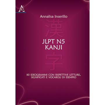 JLPT N5 Kanji. 110 ideogrammi con rispettive letture, significati e vocaboli di esempio