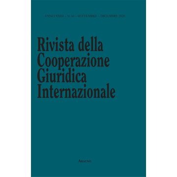Rivista della Cooperazione Giuridica Internazionale. Quadrimestrale dell'istituto Internazionale di Studi Giuridici
