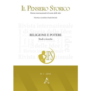 Il pensiero storico (2016). Vol. 1: Religione e potere. Studi e ricerche