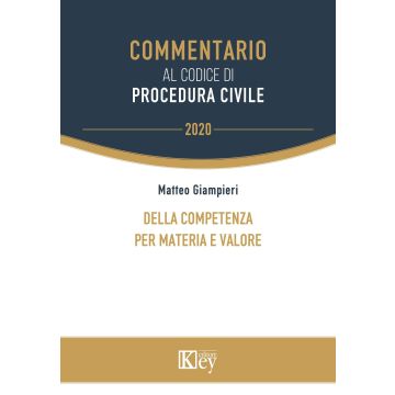 Della competenza per materia e valore
