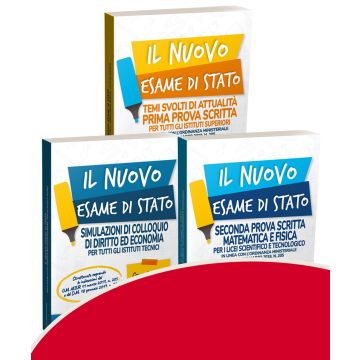 Kit 4: 50 TEMI SVOLTI + SECONDA PROVA scritta Liceo scientifico e tecnologico + COLLOQUIO di diritto ed economia per istituti tecnici