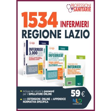Kit concorso 1534 Infermieri Regione Lazio: manuale + quiz + appendice con quesiti ufficiali