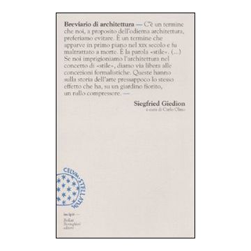 Breviario di architettura. Ediz. illustrata