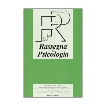 Rassegna di psicologia (2005). Vol. 3