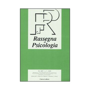 Rassegna di psicologia (2008). Vol. 1