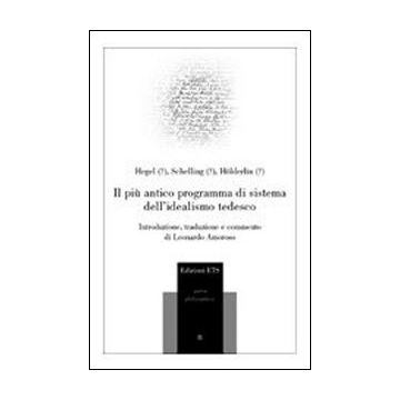 Il più antico programma di sistema dell'idealismo tedesco