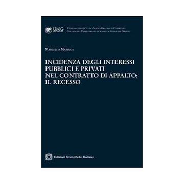 Incidenza degli interessi pubblici e privati nel contratto di appalto. Il recesso