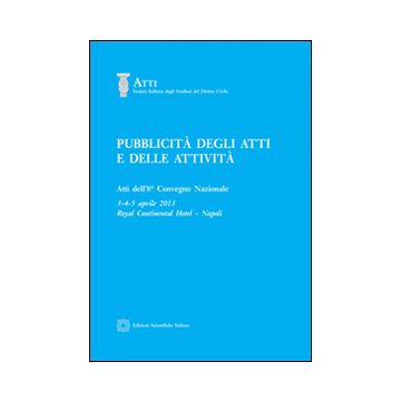 Pubblicità degli atti e delle attività