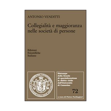 Collegialità e maggioranza nelle società di persone