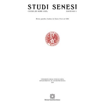 Studi senesi (2020). Vol. 1