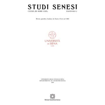 Studi senesi. Rivista giuridica (2020). Vol. 2