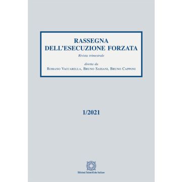 Rassegna dell'esecuzione forzata (2021). Vol. 1