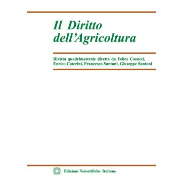 il diritto dell'agricoltura (2021). Vol. 1