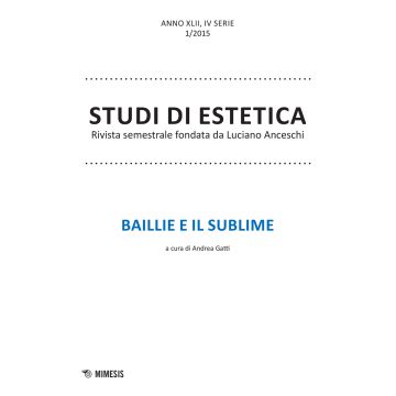 Studi di estetica (2015). Vol. 1: Baillie e il sublime